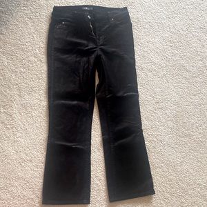 7 For All Mankind velvet crop pants
